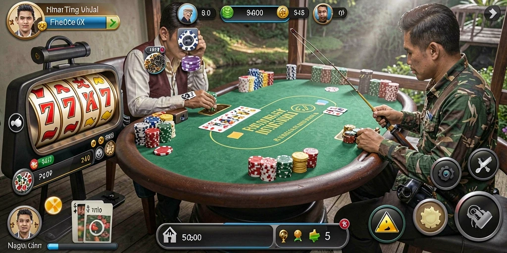 vegas969 - Fitur chat yang memungkinkan interaksi dengan pemain lain.